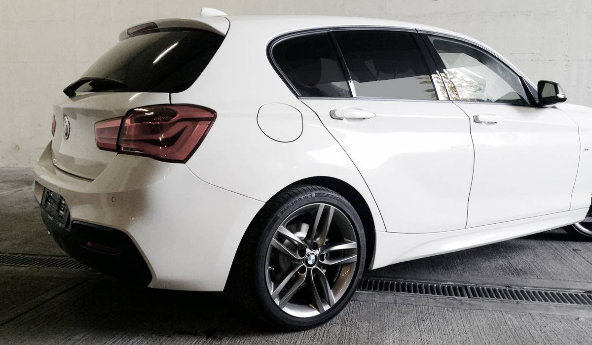 BMW Serie 1- Oscuramento Vetri / Wrapping Specchietti