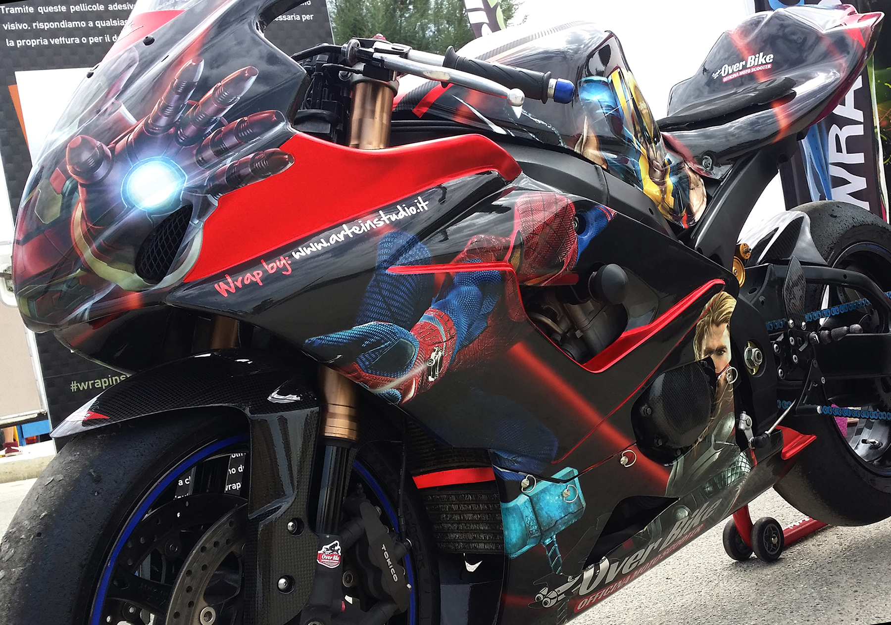 SUZUKI GSX R- Wrapping Moto Marvel