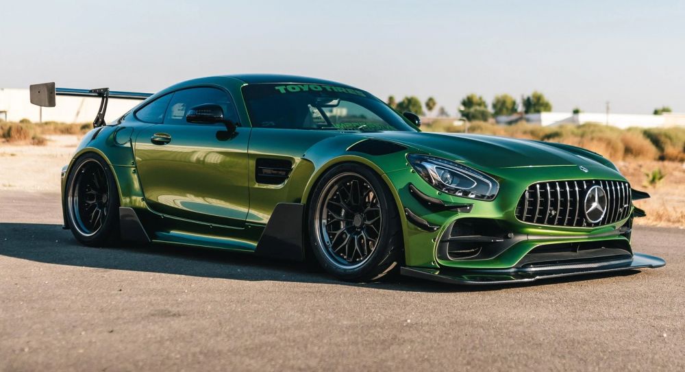 Mercedes AMG GT | Wrapping Metallic Mamba Green | Super Gloss Film