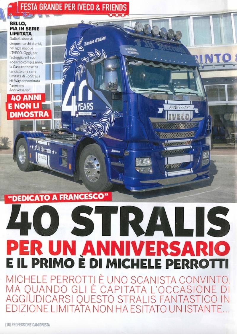 Iveco Stralis 40° Anniversario - Decorazione personalizzata