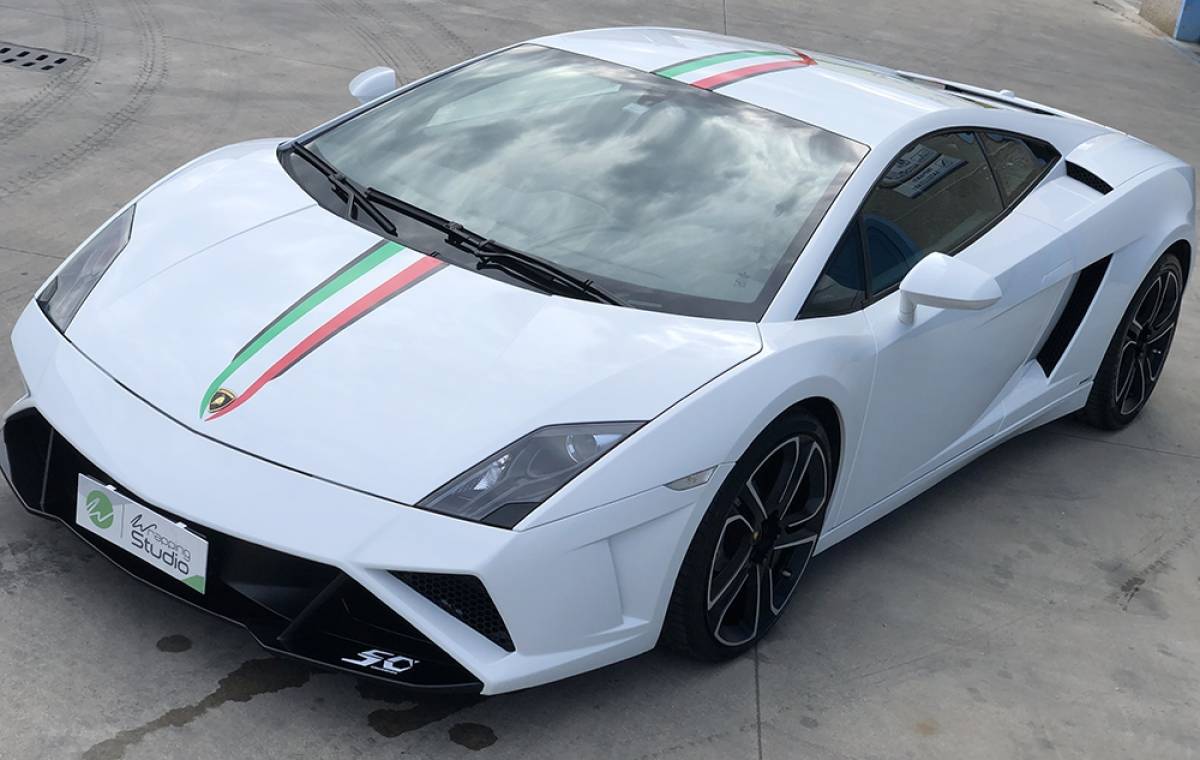 Lamborghini Gallardo 50th Anniversario - Wash Detailing e Decorazione Tricolore