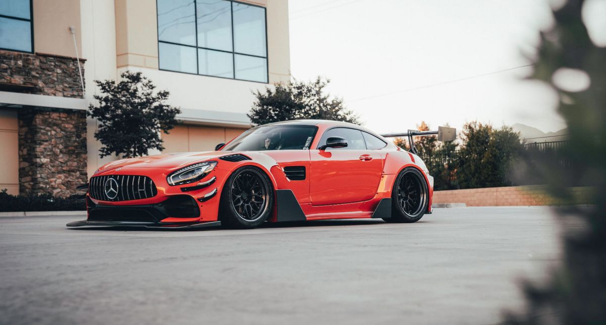 Mercedes AMG GT | Wrapping Lava Orange | Super Gloss Film