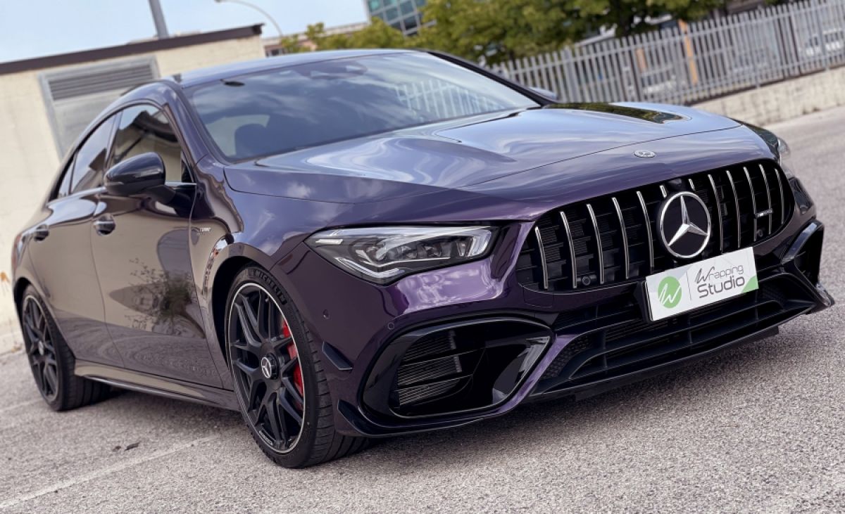 Mercedes CLA 45s AMG | Wrapping Super Gloss Purple