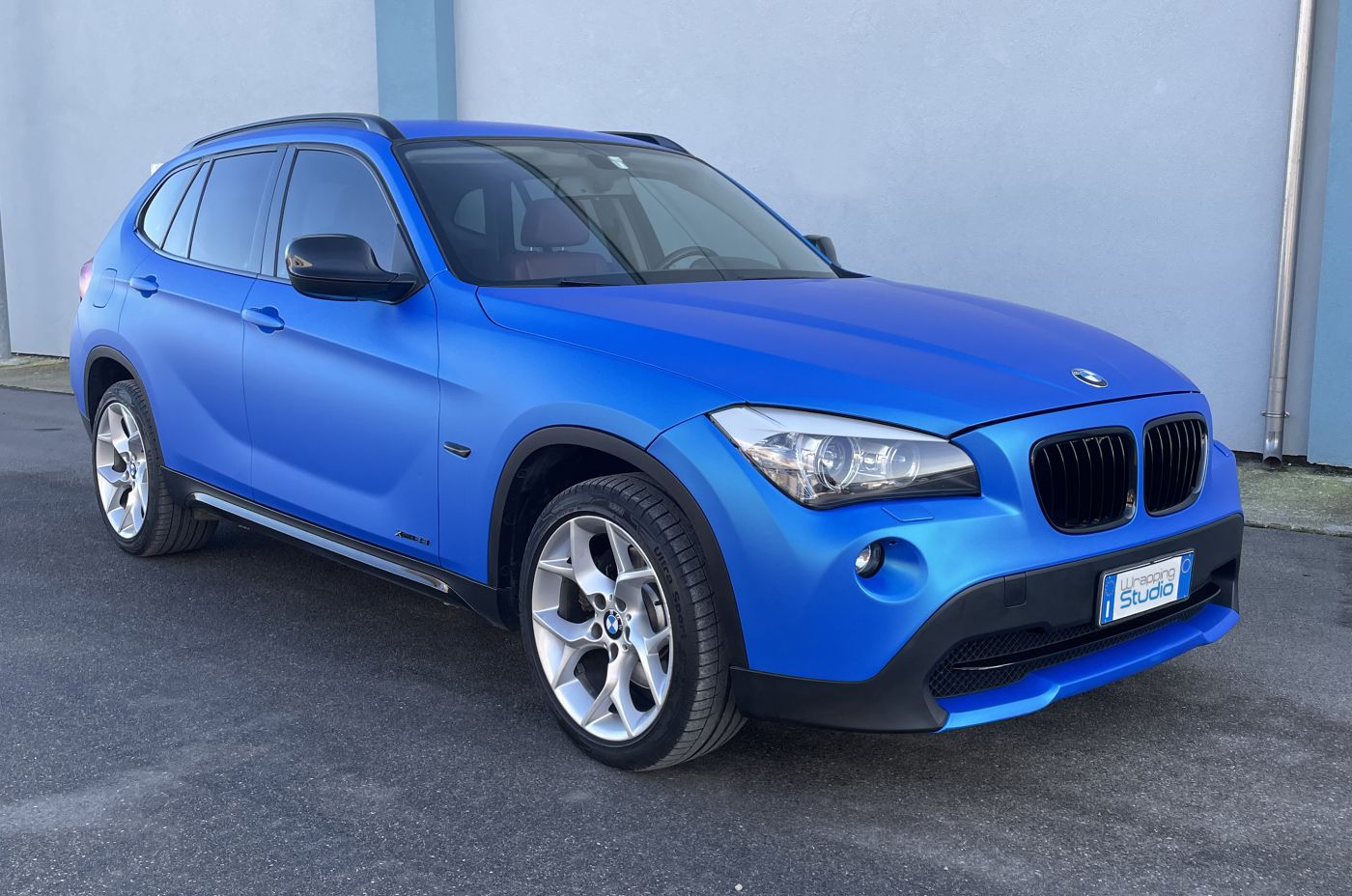 Bmw X1 | Car Wrapping Ghost Metallic Azure Blue