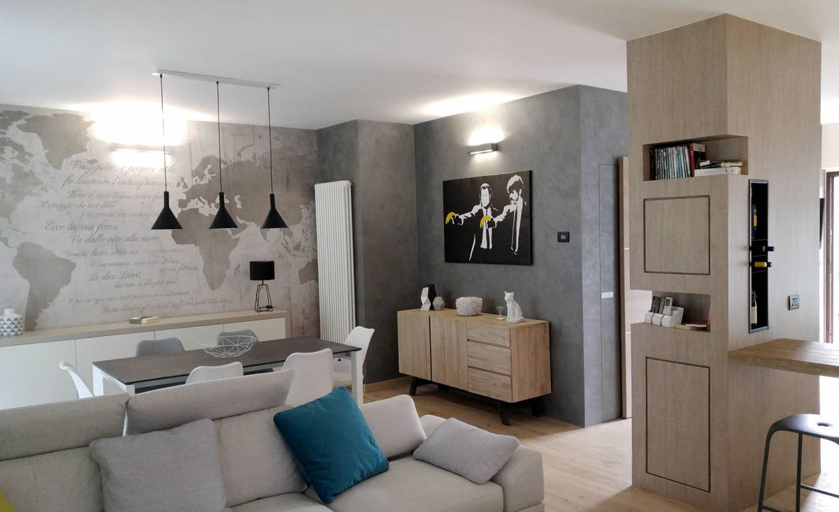 Rivestimento Colonna - Carta da Parati personalizzata - Quadro Autointelaiato